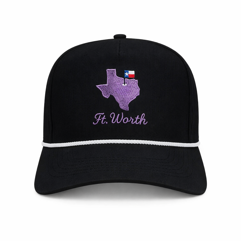 Fort Worth Gameday Hat – Embroidered Performance Rope Cap