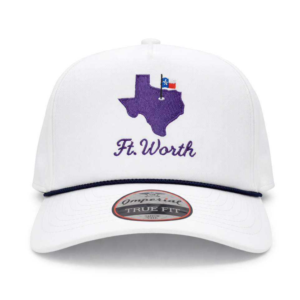 Fort Worth Gameday Hat – Embroidered Performance Rope Cap