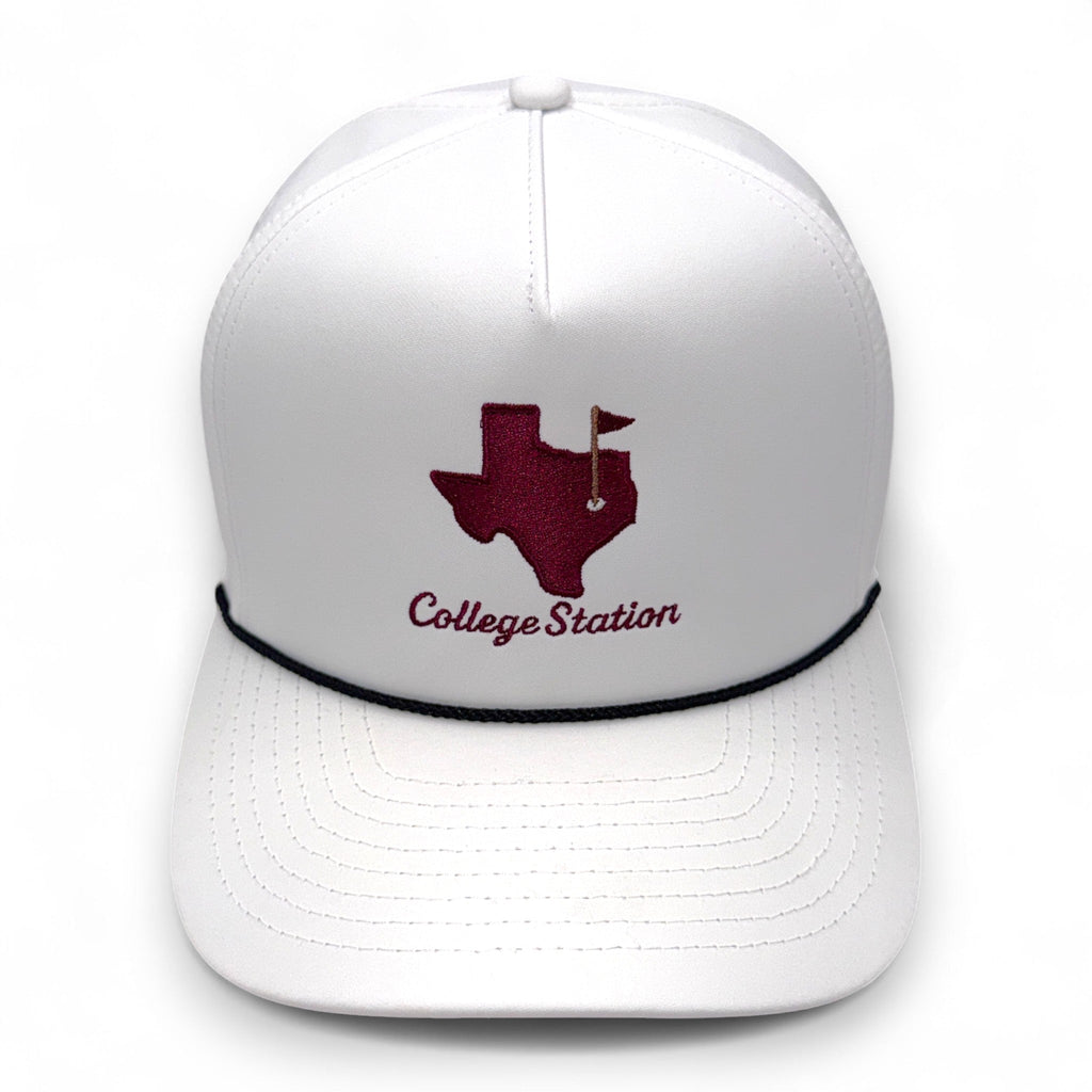 The College Station Gameday Hat – Embroidered Rope Cap