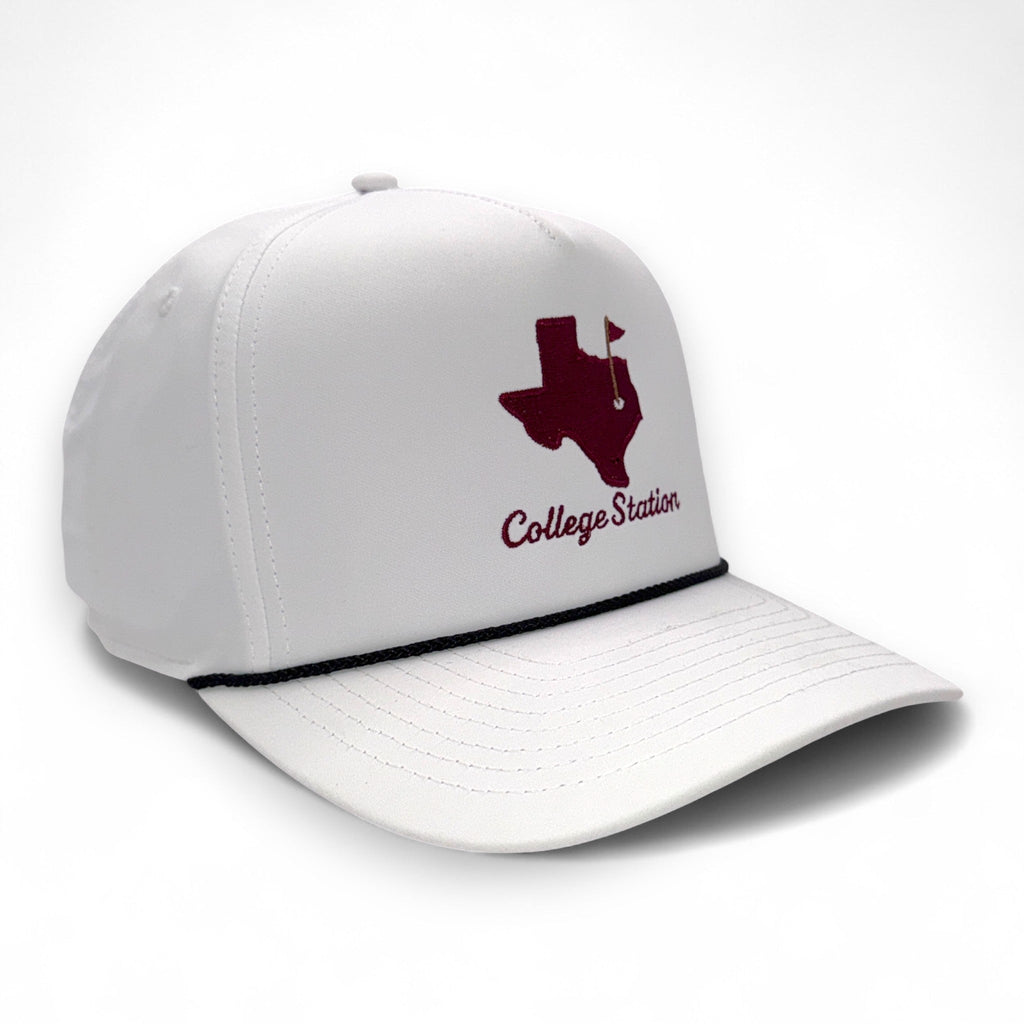 The College Station Gameday Hat – Embroidered Rope Cap