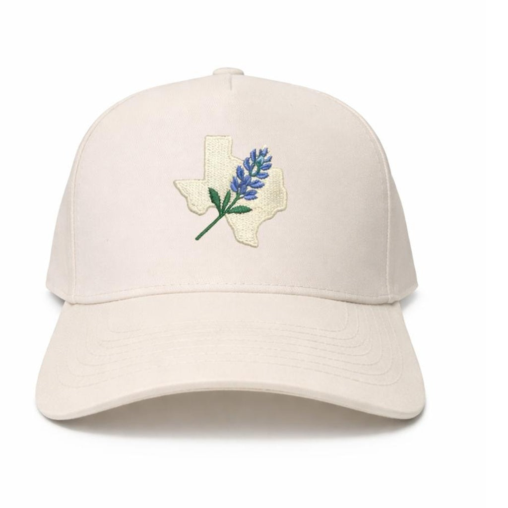 Texas Bluebonnet Embroidered Hat