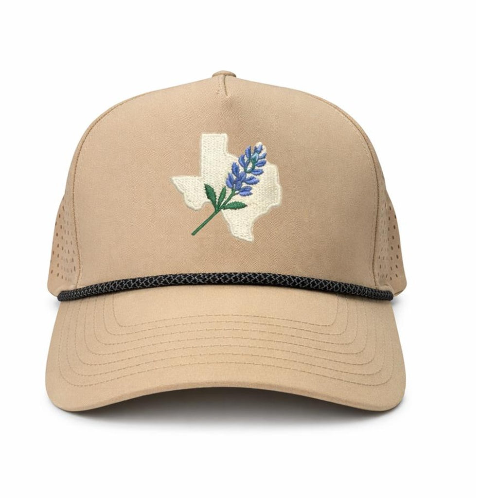Texas Bluebonnet Embroidered Hat